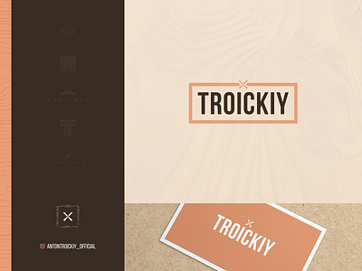 Troickiy logo craftsman handmade logo wood