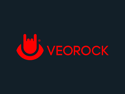 Veo Rock brand cerrillos dark design fresno icon luis mark musica red rock