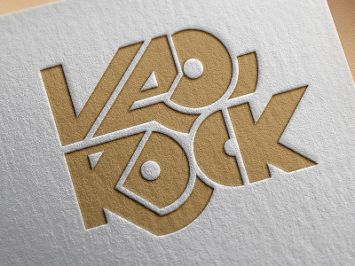 Veo Rock Logo brand cerrillos dark design fresno icon luis mark musica red rock