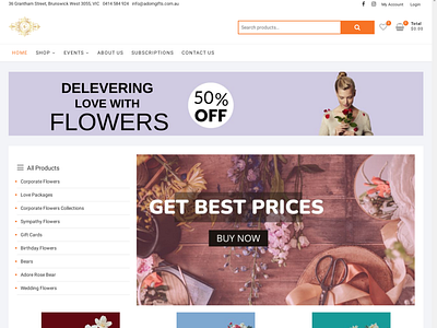 WordPress E-commerce website design