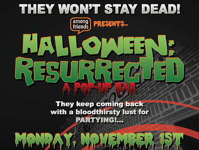 HALLOWEEN: RESURRECTED FLYER branding design logo