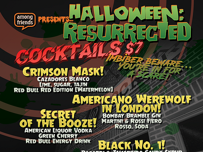 HALLOWEEN RESURRECTED MENU