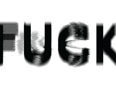 Obscenity fuck glitch obscenity type typography