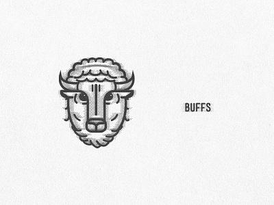 Buffs animal bison buffalo buffs football icon lines logo mascot sports