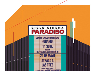 Cinema Paradiso 1 cinema composition design graphic design illustration poster