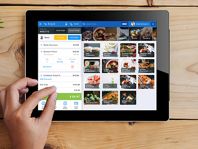 Biyo Pos check out point of sale pos sales tablet ui ux