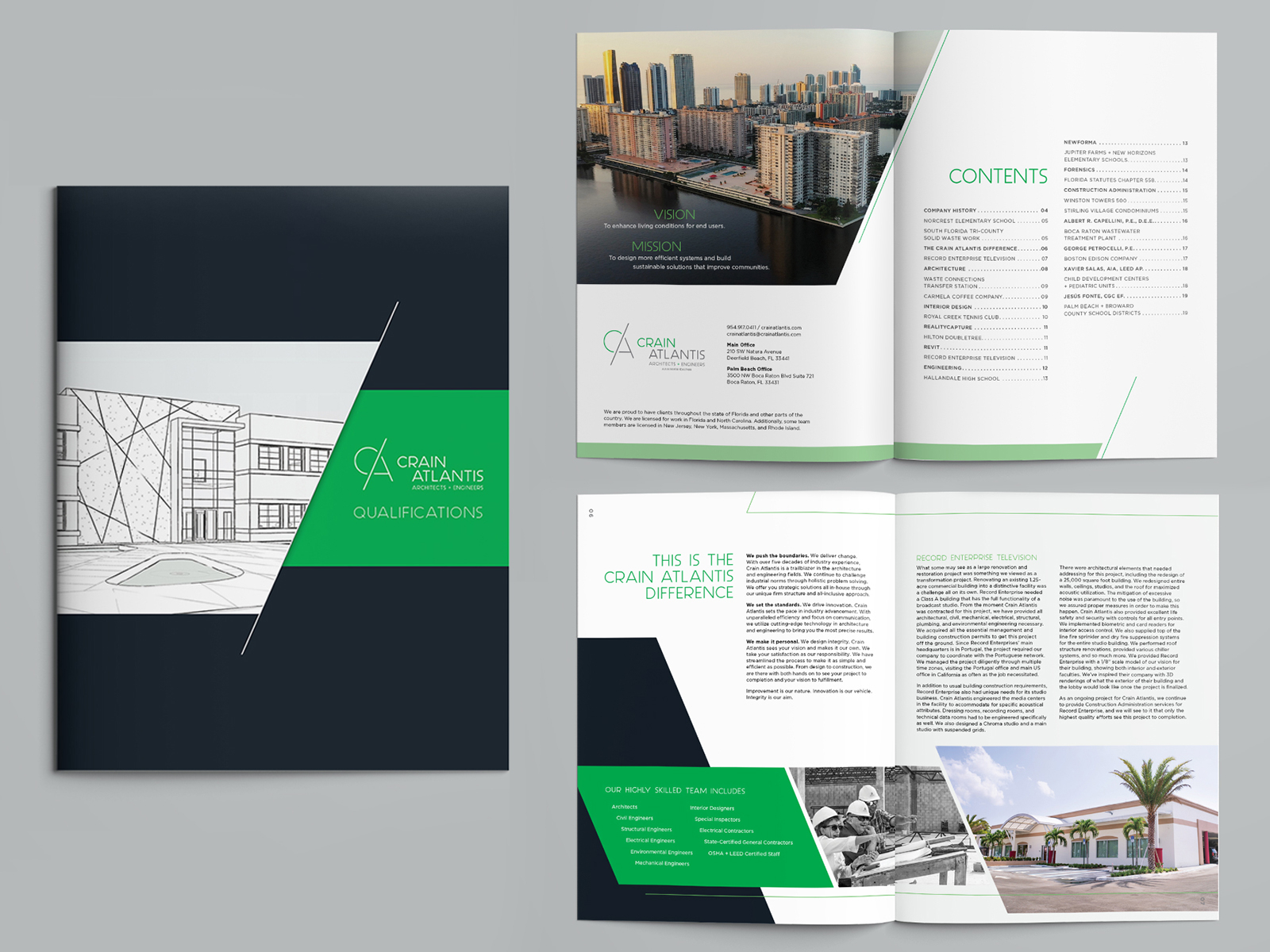 Architect + Engineer brochure by Cari Weis on Dribbble