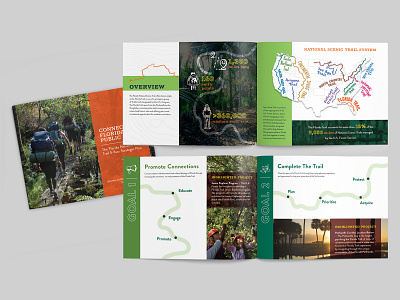 Florida National Scenic Trail Brochure art direction brochure design graphic design