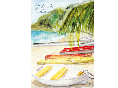 Illustration of Saint-Barth : Corossol // Illustration