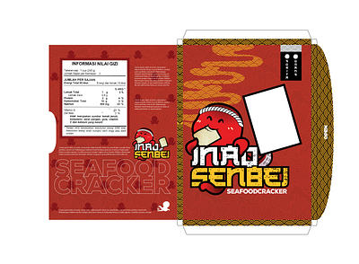 Packaging for INAQ SENBEI Crackers branding design graphic design illustration logo