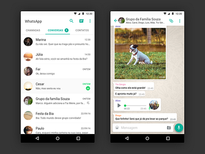 Whatsapp for android white UI