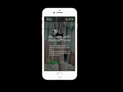 PandaPhone - eCommerce mobile app app design ui