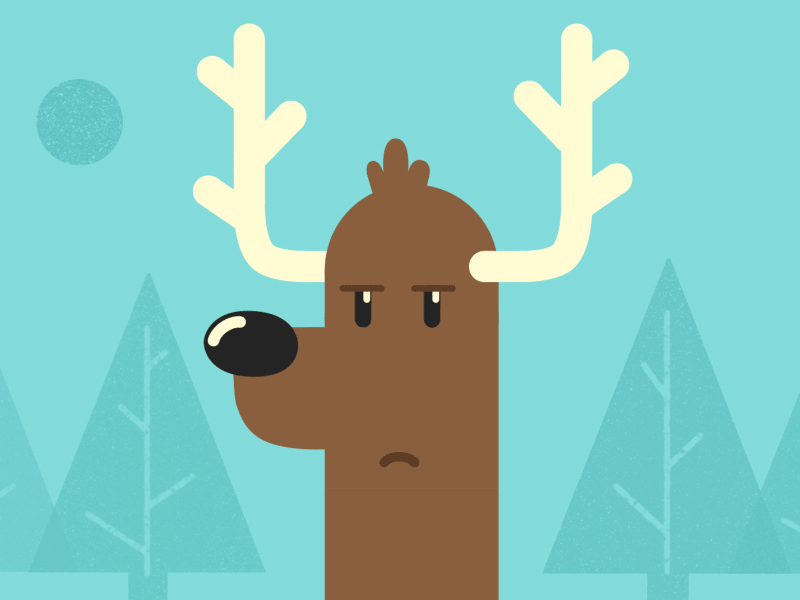 Drink-Reindeer 2d animation animation christmas toon xmas