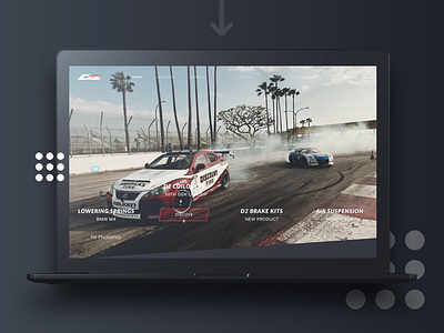 D2 Racing branding cars responsive web design website