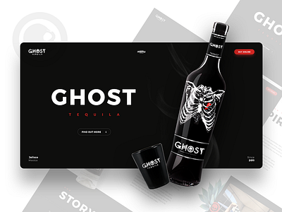 Ghost Tequila design designers proposal webdesign webdevelopers website