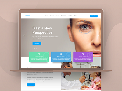 Eye Socal design landingpage ui userinterface web webdesign website