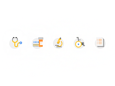 Medical Icons copy service drugs icon design icons illustration medical microscope stethoscope