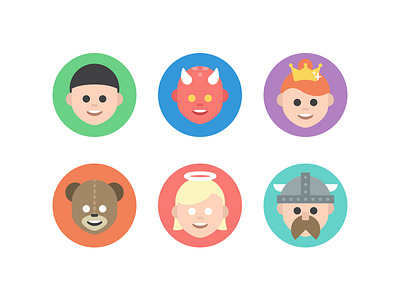 Avatar Madness avatar boy creature face girl monster people princess profile viking