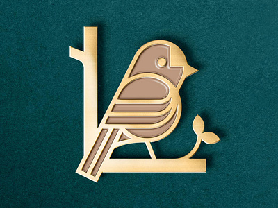 Lammas Partners - logo Design bird bird logo branding design gold gold and green goldfinch healthcare illustration life sciences logo luxury pattern pinbadge premium