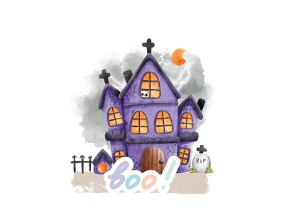 Boo! app boo branding design graphic design halloween happy halloween illustration logo sticker ui ux vector