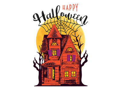 Happy Halloween app branding design graphic design halloween happy halloween illustration logo sticker ui ux vector