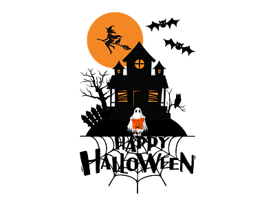 Happy Halloween app branding design graphic design halloween happy halloween illustration logo sticker ui ux vector