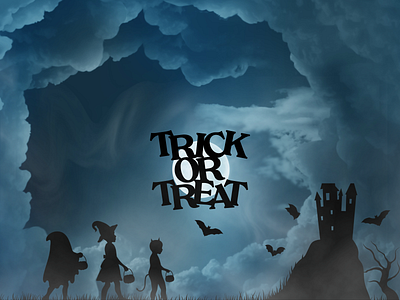 Trick Or Treat app branding design graphic design halloween illustration logo sticker trick or treat ui ux vector