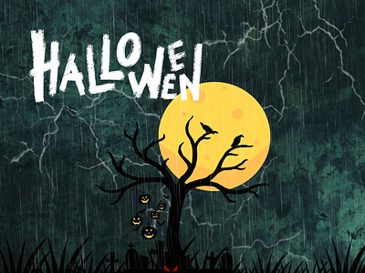 Halloween app branding design graphic design halloween horror illustration logo sticker ui ux vector
