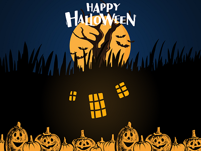 Happy Halloween app branding design graphic design halloween horror illustration logo pumpkin sticker ui ux vector