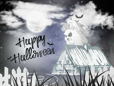 Happy Halloween app branding design ghost graphic design halloween happy halloween illustration logo sticker ui ux vector