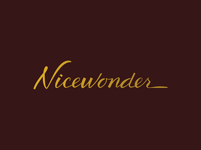 Nicewonder Script brand custom script resort resort branding typography vineyard