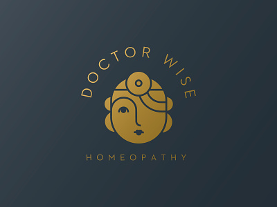 Doctor Wise Homeopathy brand deco homeopathy illustration logo medicine pharmaceutical pharmacist woman