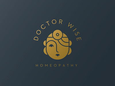 Doctor Wise Homeopathy brand deco homeopathy illustration logo medicine pharmaceutical pharmacist woman