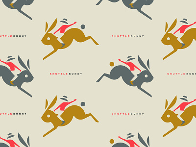 ShuttleBunny pattern brand bunny cowboy pattern rabbit rodeo shuttle