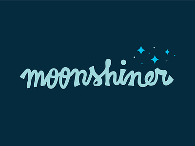 Moonshiner hand drawn lettering