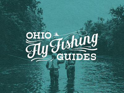 Logo for Ohio Fly Fishing Guides branding design fly fishing lettering logo ohio outdoors typography vector