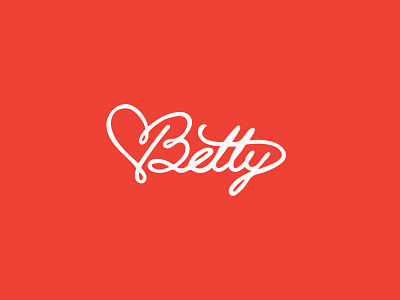 Betty hand letter handlettering handscript script typography