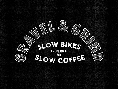 Lettering for Gravel & Grind bike shop