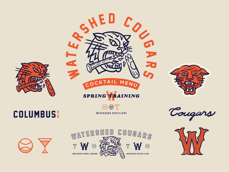 Fake baseball team branding for a cocktail menu adobe baseball baseball logo branding cocktails design drawing illustration logo menu design sports logo vector vintage