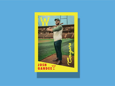 Watershed Cougars - tradin' cards baseball branding design photograhy vintage vintage baseball