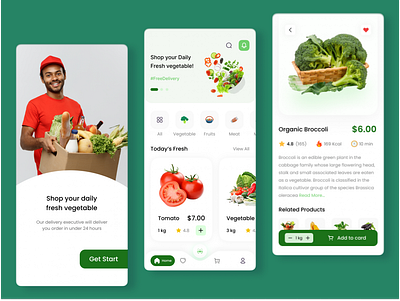 Grocery shop mobile App app design ecommerce food food delivery fruit app grocerics grocery app design grocery market grocery mobile app mobile app ui design vegetable