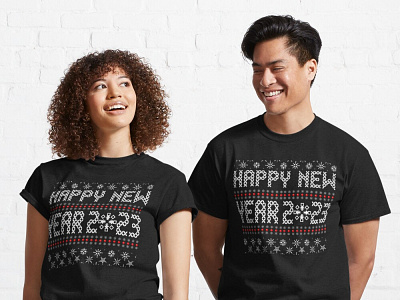 HAPPY NEW YEAR 2023 BEST T-SHIRT DESIGNS graphic design ui