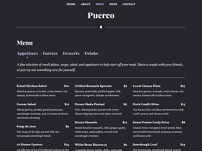 Puerco — WordPress Restaurant Theme