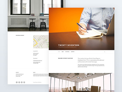 Introducing Twenty Seventeen business product startup template theme wordpress wordpress default theme