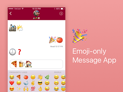 Daily UI #013 daily ui emoji emoji app messenger app ui