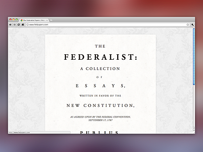 The Federalist Papers