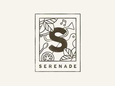 Serenade Final Secondary Wordmark branding food logo mark music owen jones portland serenade