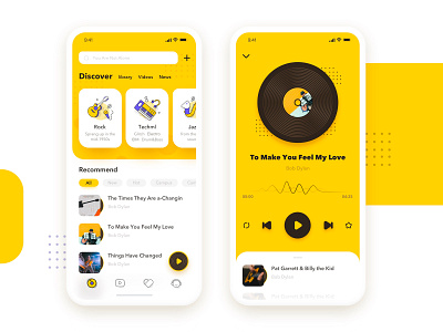 Music Room app logo music ui yellows 商标 应用 插图 设计