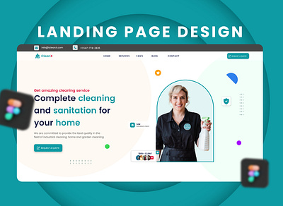 Landing Page Design design home home page homepage illustration landing landing page logo ui webdesign