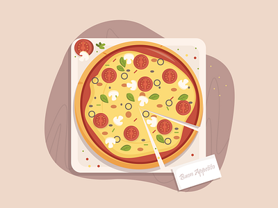 Pizza by Farah Safira on Dribbble